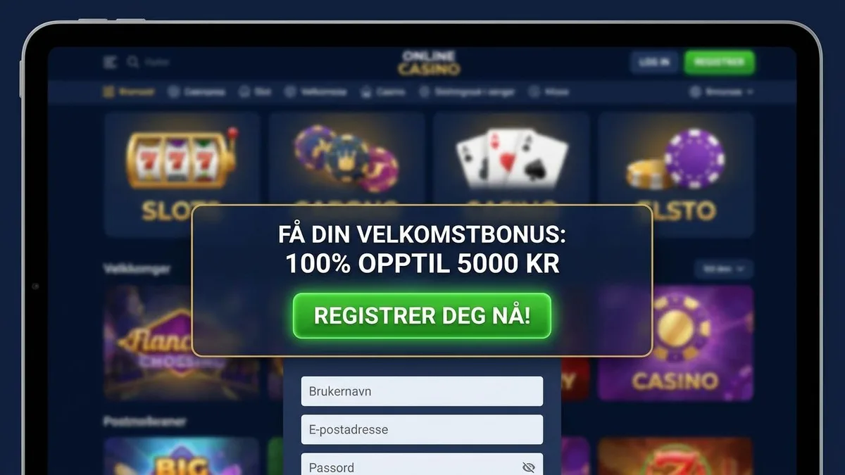 Registrer med bonus